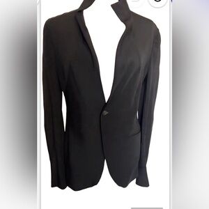 Yohji Yamamoto ( famous designer) black Blazer 100% silk Sz M